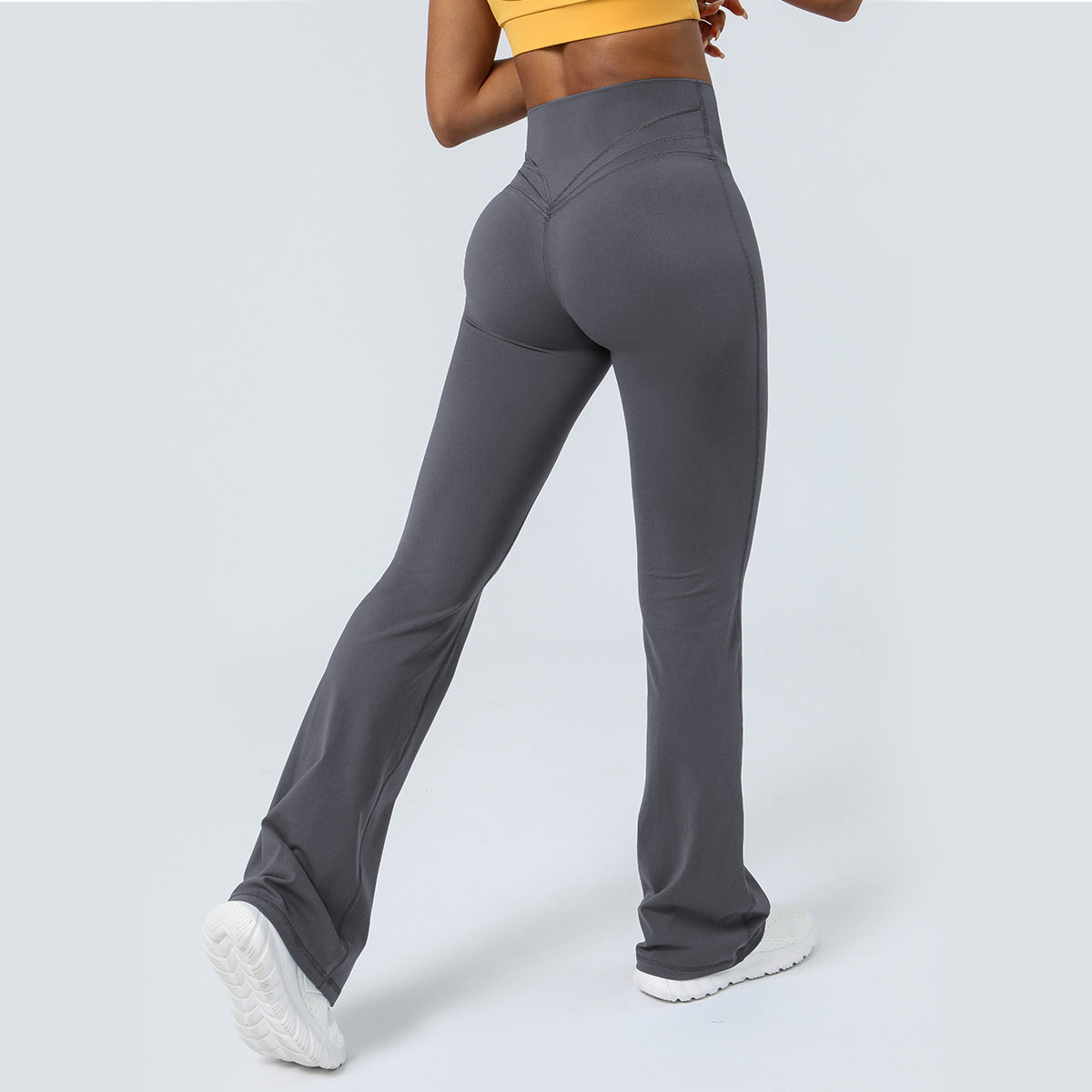 Nude Feel Tight Dance Weite Beinhosen Hüfthebe Hohe Taille Freizeithosen Flared Pants Fitness Sport Yoga Hosen Damen