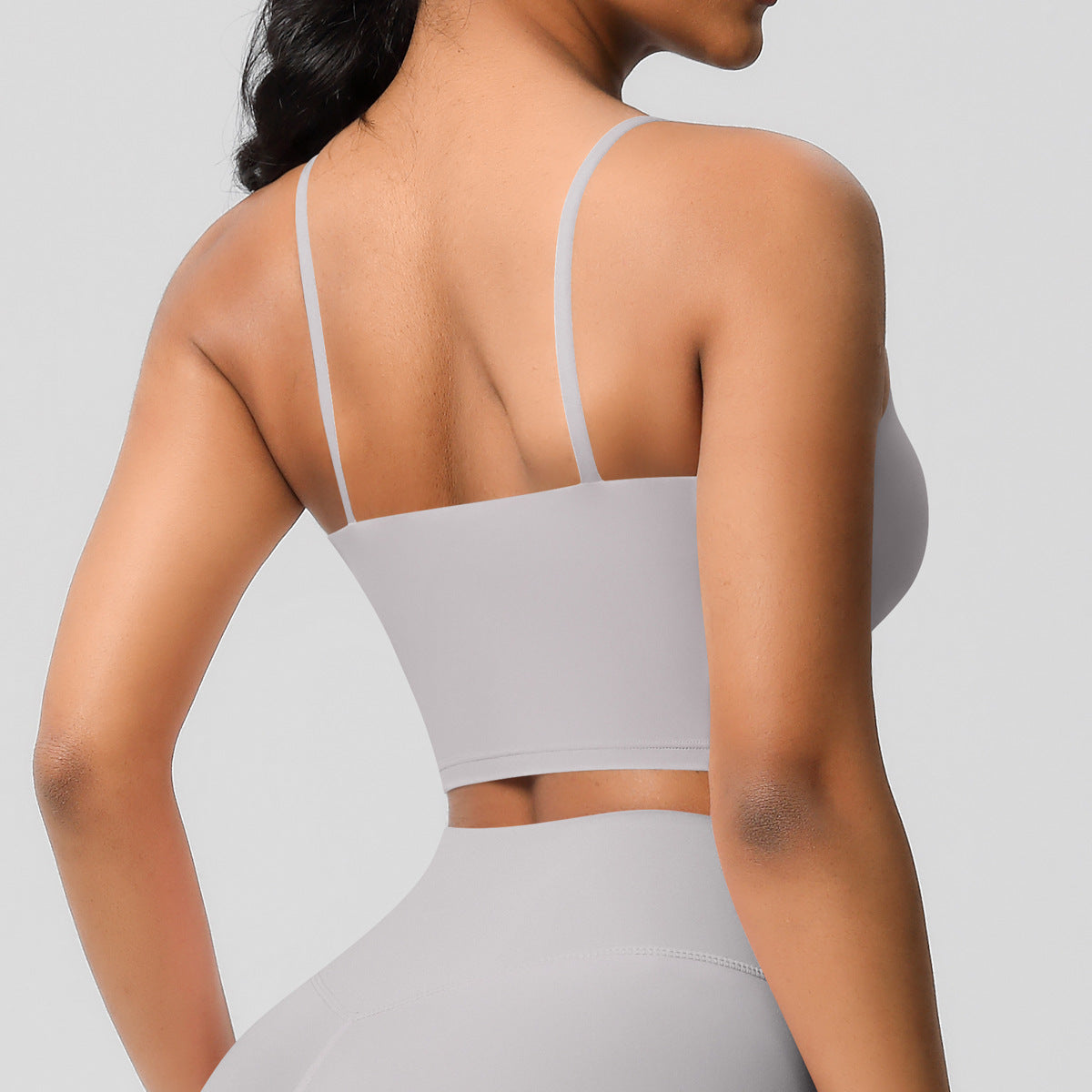 Yoga Jacket Sports Solid Color Underwear with Chest Pad Thin Strap Beauty Back Fitness Vest Camisole Yoga Clothes