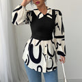 Women Clothing Autumn Casual Vacation Advanced Printed Vest Top Shirt