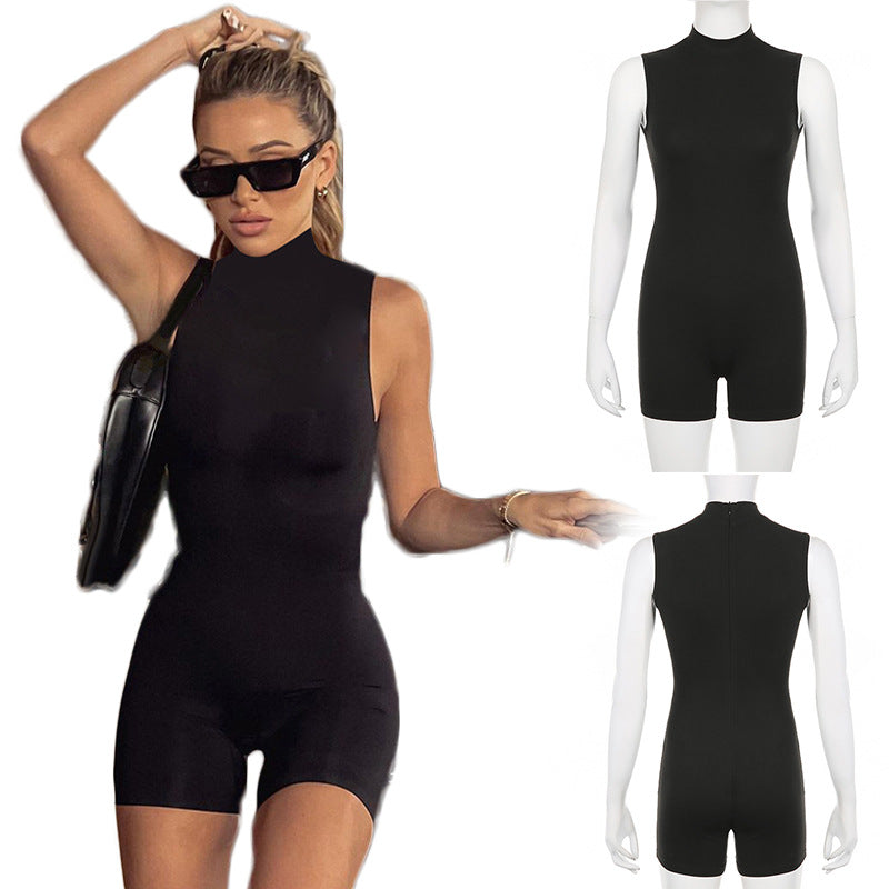 Damen Jumpsuit Sexy Eng Sexy Jumpsuit Einfarbig Slim Fit Hüftstraffende Kleidung