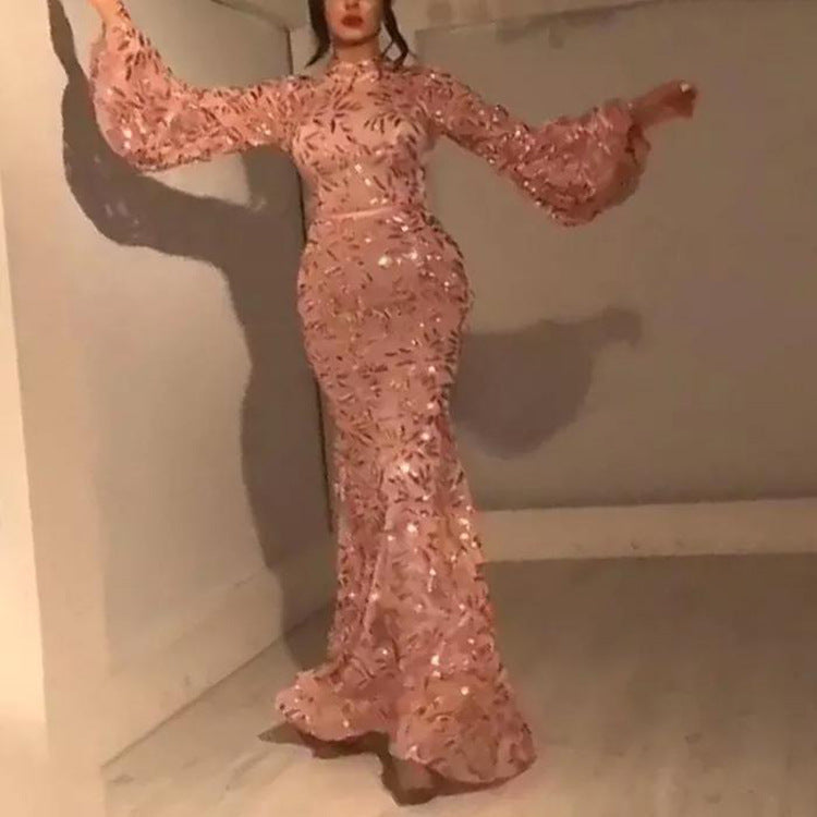 Frühling Sommer Damen Kleidung Sexy Blütenblatt Schwingen Cocktailkleid