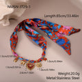 Elegant Colorful Scarf Series Stainless Steel Embellished Heart-Shaped Gorgeous Vacation Hand Jewelry
