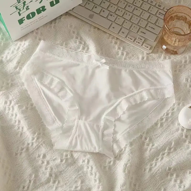 New Cream Girl Underwear Solid Color Seamless Quick-Drying Lace Sexy Ultra-Thin Summer High-End Thin Mask Shorts SHOPEZRA L.L.C.