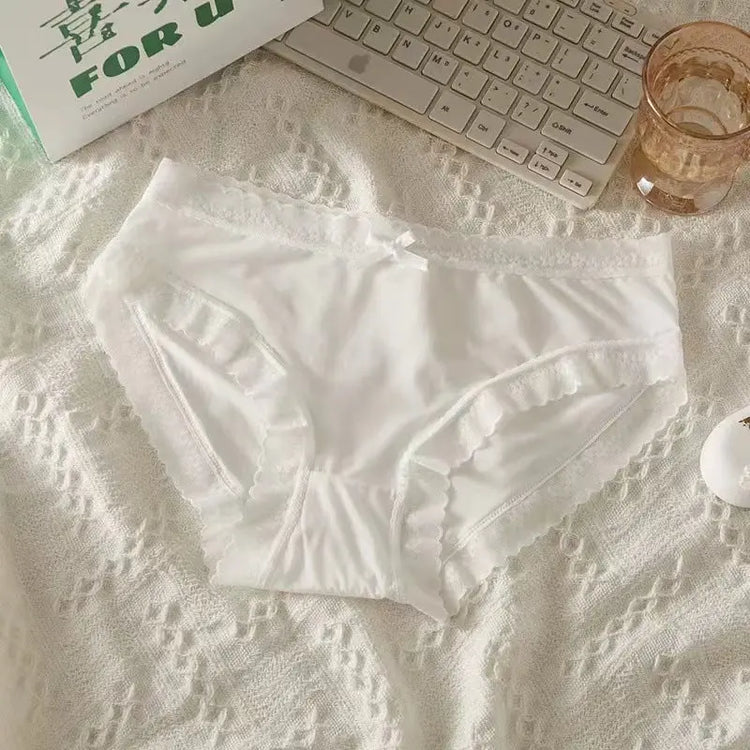 New Cream Girl Underwear Solid Color Seamless Quick-Drying Lace Sexy Ultra-Thin Summer High-End Thin Mask Shorts SHOPEZRA L.L.C.