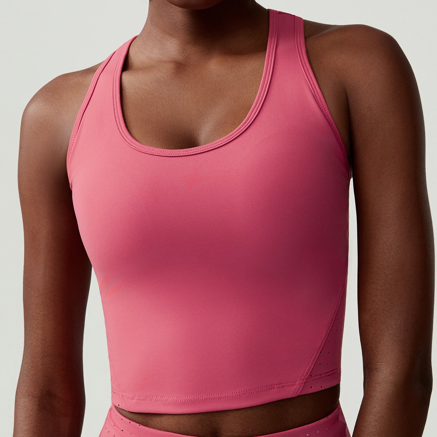 Damen Yoga Fitness Lauftop Badminton Weste mit Brustpolstern