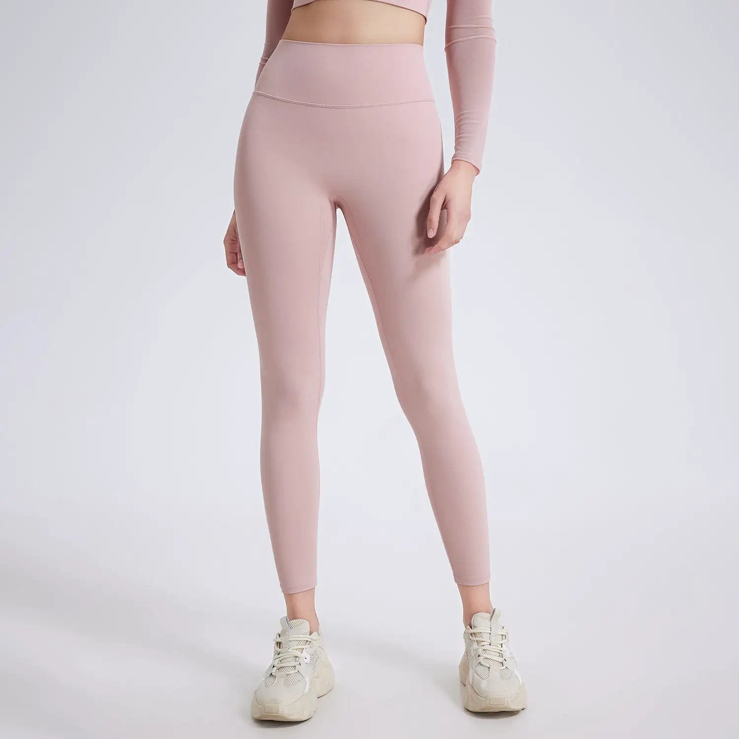 High Waist Peach Hip Lifting Nude Feel Yoga Pants Women Seamless Sport Quick Drying Tights Outer Wear Running Fitness Pants by Wanita Store
