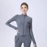 Zipper Sportswear Jacket Women Puffy Pocket Slim Fit Warm Slim Look Running Training Yoga Workout Long Sleeve by Wanita Store