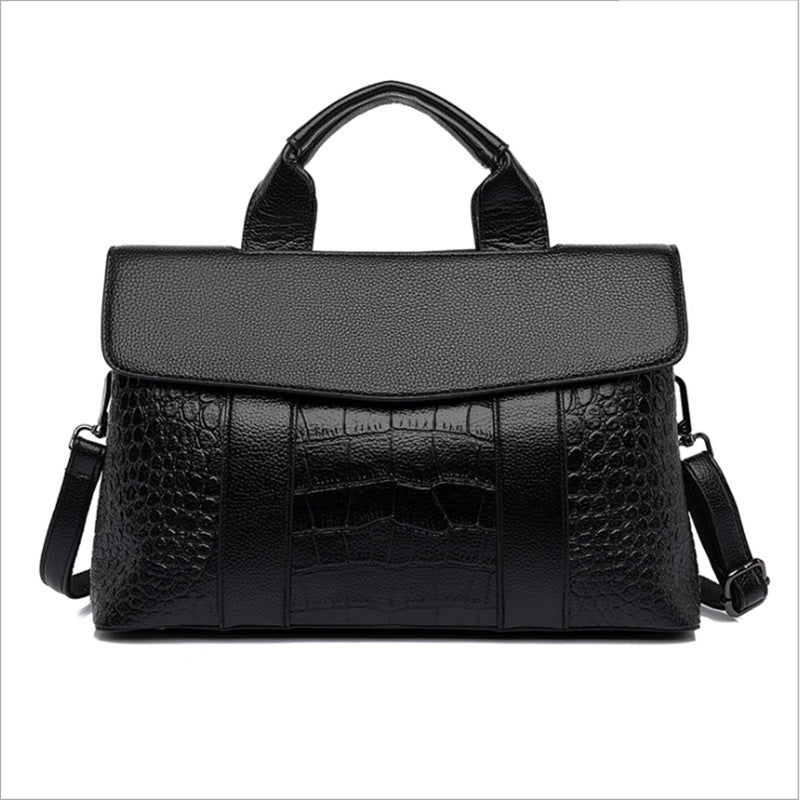 Damen Handtasche Prägung Boston Taschen Große Kapazität Arbeit Büro Tasche Damen Schulter Umhängetasche