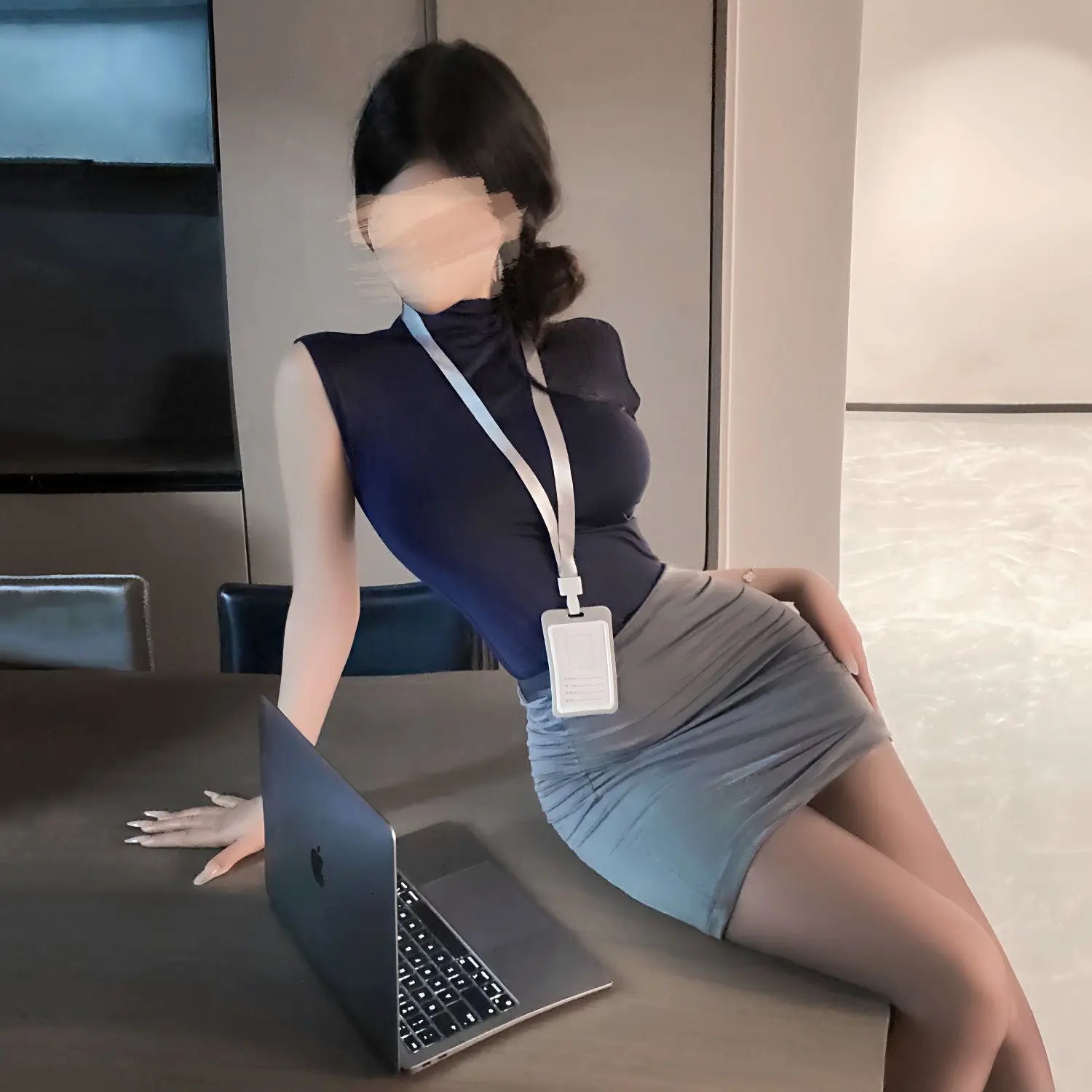 Pure Desire Royal Sister Ol Secretary Outfit Cosplay Teacher Office Uniform Set Bodycon Nightdress High-End Feel SHOPEZRA L.L.C.