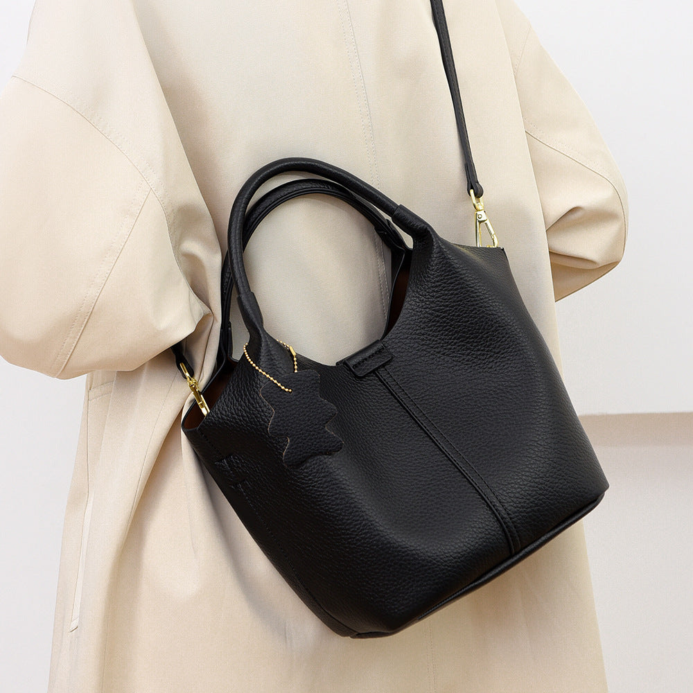 Beuteltasche Klassische schlichte Damentasche Große Kapazität Bürotasche Damen lässige Umhängetasche