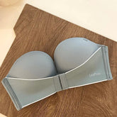 Original No Mark Front Button Push-up Lace Strapless Bra Invisible Back Underwear Women&