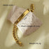 18K Vacuum Gold Plated Titanium Steel Bracelet Laser Laser Letter Graphic Number Stainless Steel Bracelet by Wanita Store