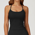 Seamless Yoga Vest Thin Strap Crossing Beauty Back Exercise Underwear Outdoor Running Fitness Top