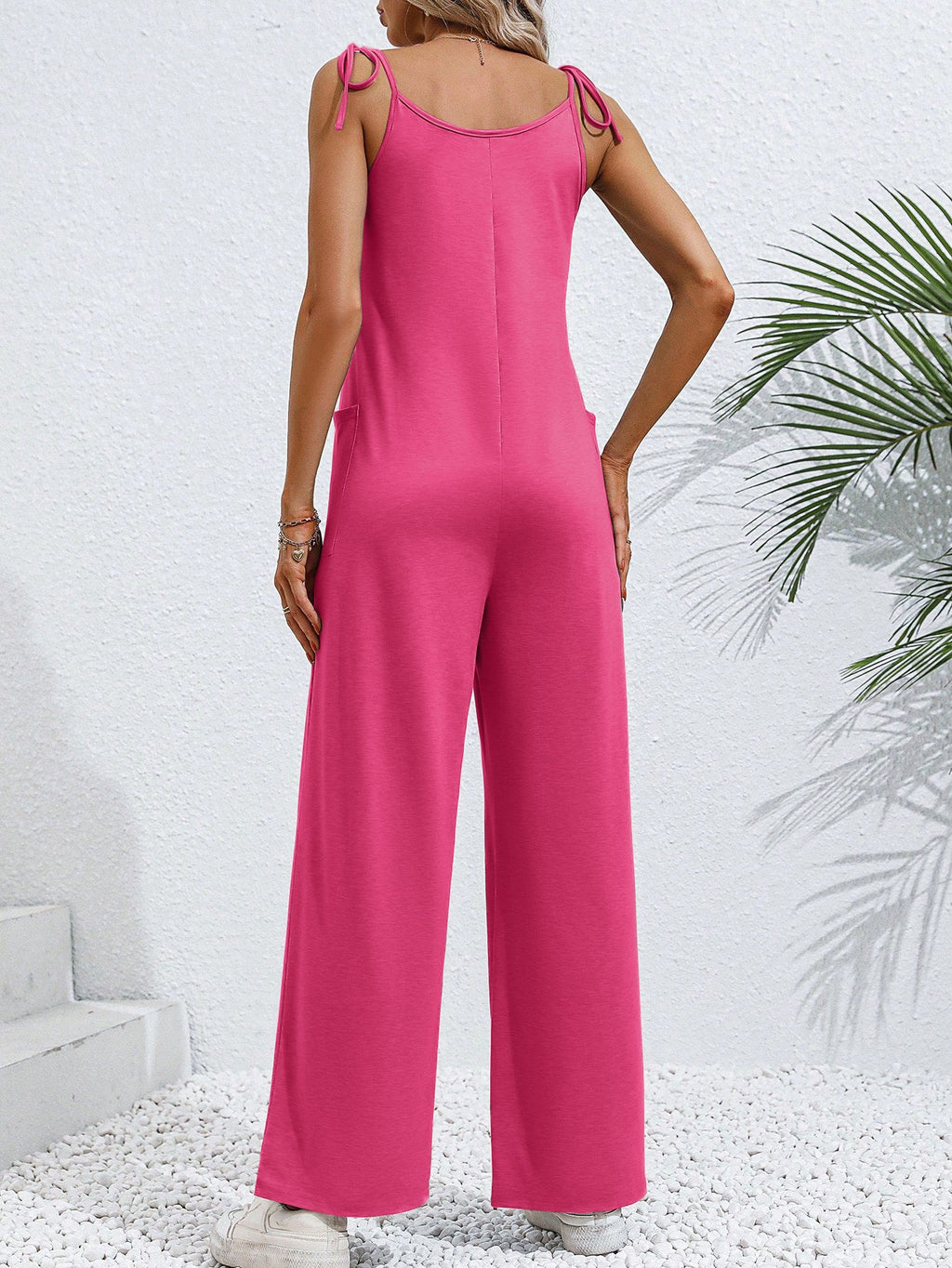 Women Clothing Summer Sleeveless Suspender Jumpsuit