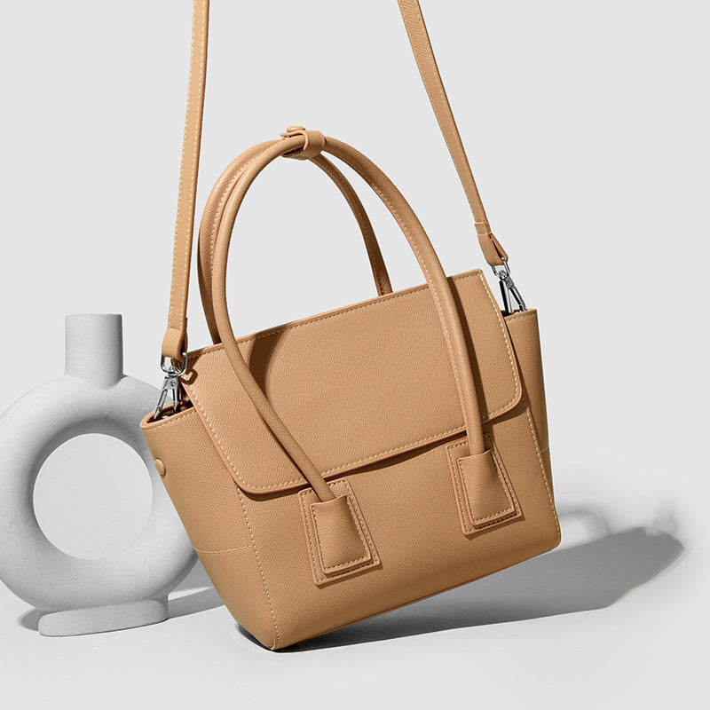 Handtasche Lächeln Gesicht Tasche Hochwertige Große Kapazität Bürodame Tasche Einfache Textur Schulter Messenger Bag für Frauen