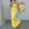 Dress Tube Top Backless Strap Dress Sexy Socialite Slim Dress
