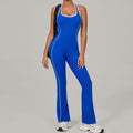 Herbst Sand Aushöhlen Ausschnitt Beauty Back Yoga Kleidung Tanz Sport Overall Hüftstraffender Plissierter Leicht Ziehbarer Yoga Overall