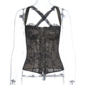 Lace Sexy Waist Tube Top Autumn All Matching Slim Fit Vest for Women