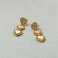 Romantic Aura Series Three-Dimensional Long Love Heart Fringed Zircon Stud Earrings Elegant High Grade Earrings Women