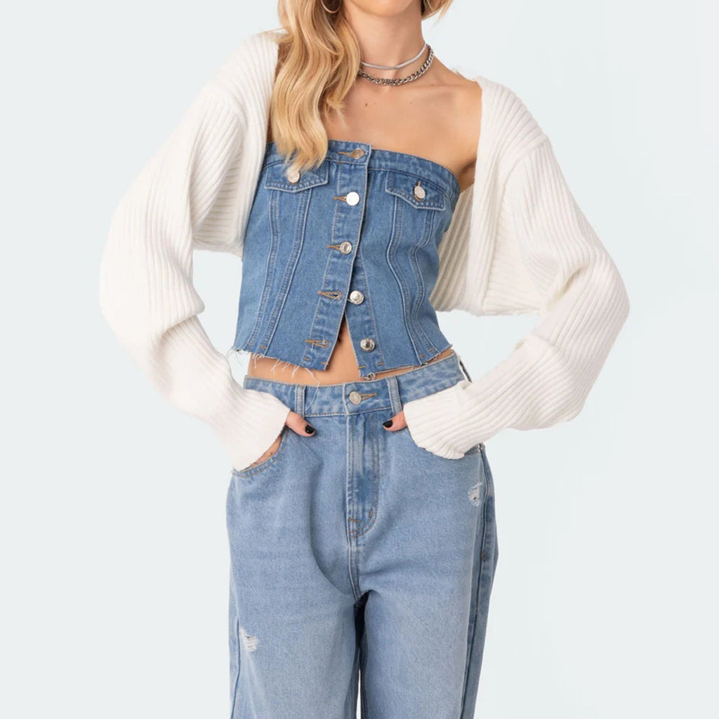 Sexy schmale Jeans-Westen für Damen liefern