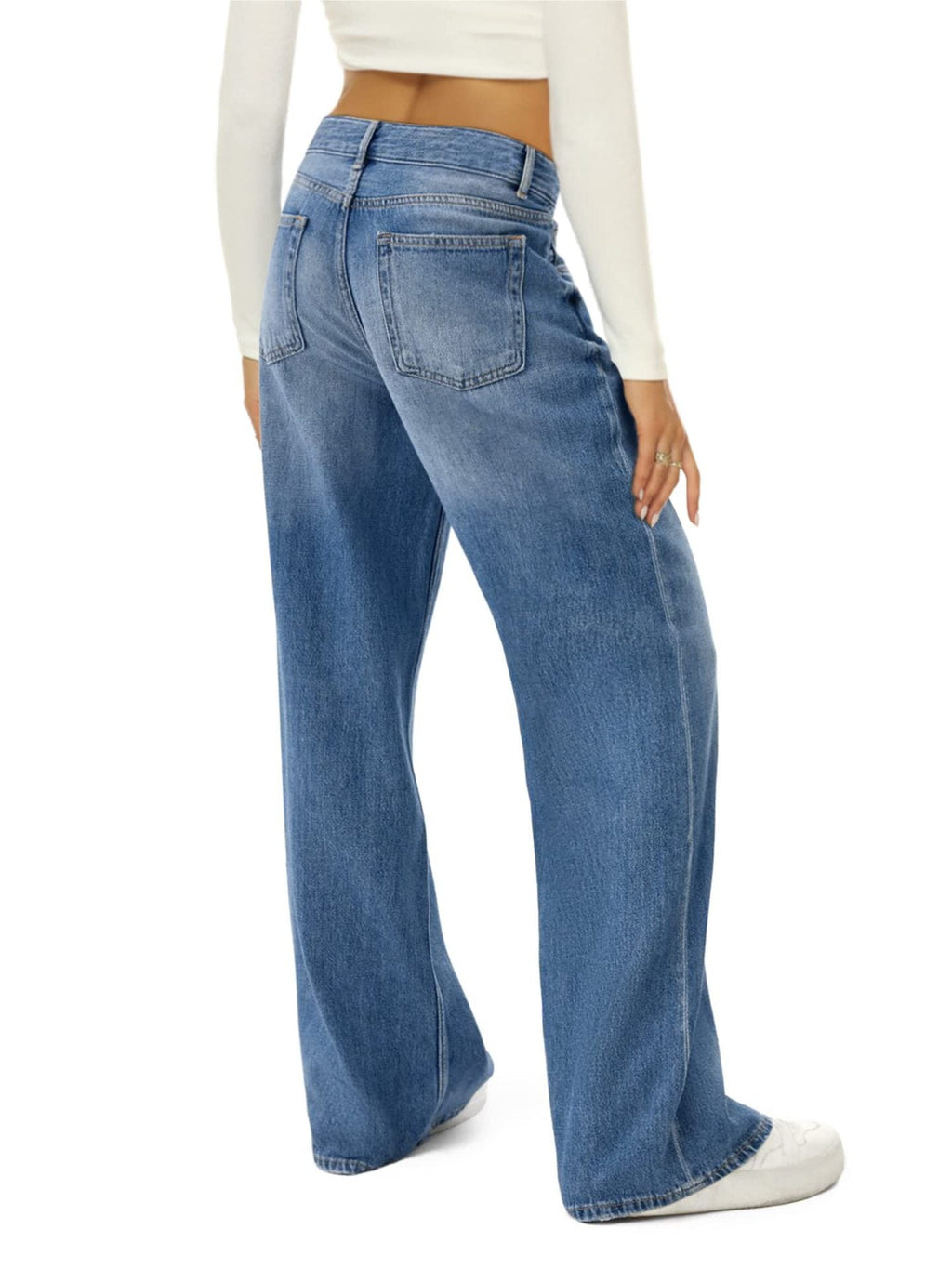 Reiten Weite Baggy Jeans Damen