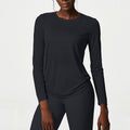 Yoga Clothing Top Loose Long Sleeved Sports Top Women Quick Drying Fitness T shirt Sports Blouse