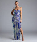 High End Sequined Pattern Sexy Sling Dress Cocktail Evening Dress Performance Dress