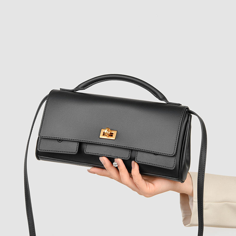 Messenger Bag Hochwertige Clutch Damen Einfache Hochwertige Damentasche Büro Unterarm-Schultertasche