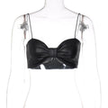 Spring Summer New Fashion Sexy Strappy Bow Vest Women Sling