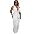 Damenbekleidung Frühling Sommer Wellenmuster Sexy Bandeau High Waist Jumpsuit