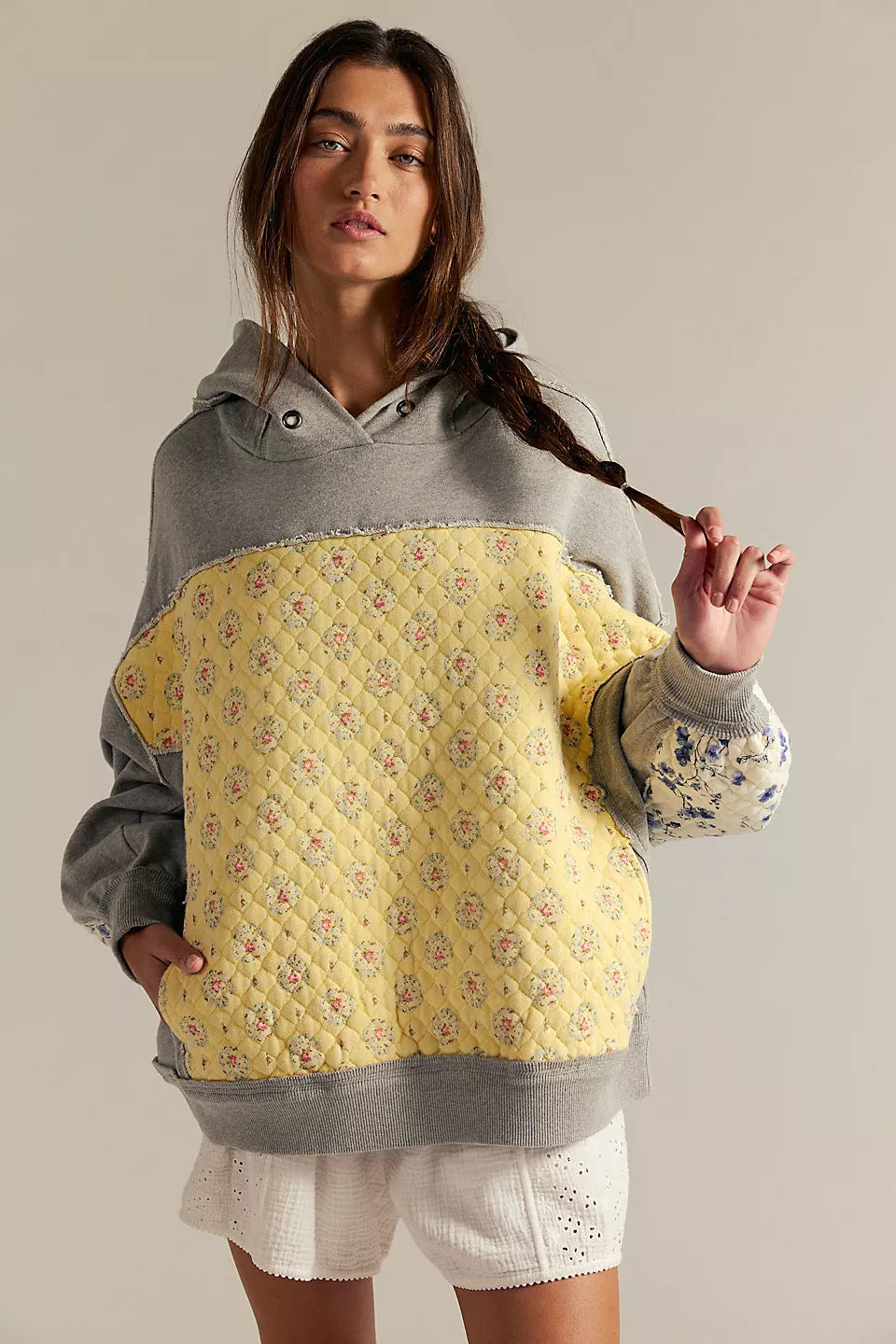 Herbst Winter Damenbekleidung Kapuzenpullover Bestickter Pullover Lässiges Oberteil Damen