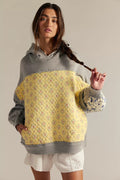 Herbst Winter Damenbekleidung Kapuzenpullover Bestickter Pullover Lässiges Oberteil Damen