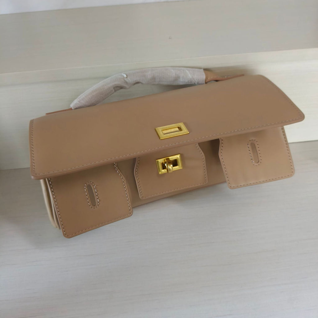 Messenger Bag Hochwertige Clutch Damen Einfache Hochwertige Damentasche Büro Unterarm-Schultertasche