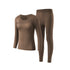 Seamless Thermal Underwear Set for Women, Invisible Thermal Thin Base Layer, Temperature-Regulating Autumn Long-Sleeve Top and Long Pants SHOPEZRA L.L.C.