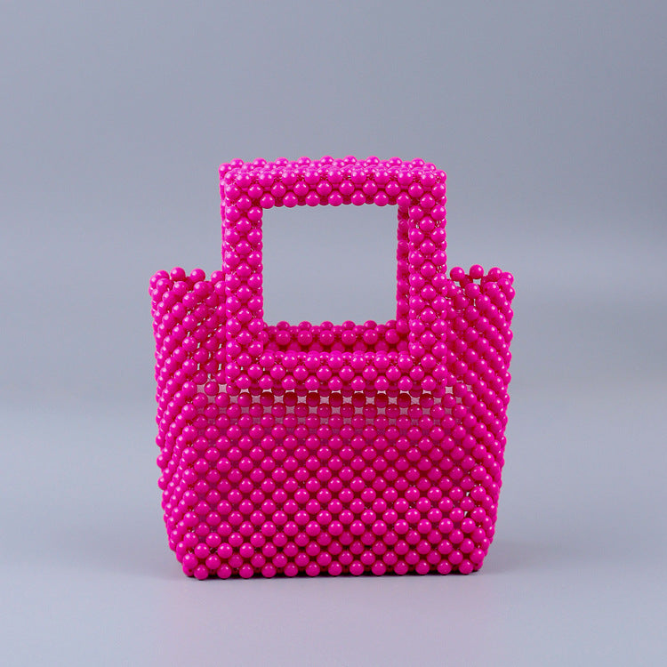 Beliebte Acryl Handgewebte Farbige Quadratische Clutch Hochwertige Leichte Damentasche