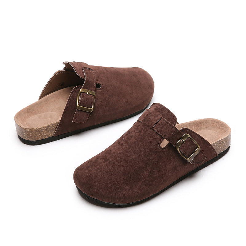 Geschlossene Hausschuhe Damen Paar Flip-Flops Römersandalen Lässige Pantoletten Slipper im Trend