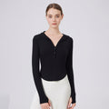 Bamboo Thread Hoodie Slimming Tops Outerwear Workout Clothes Running Yoga Slimming Long Sleeves Henry Sports