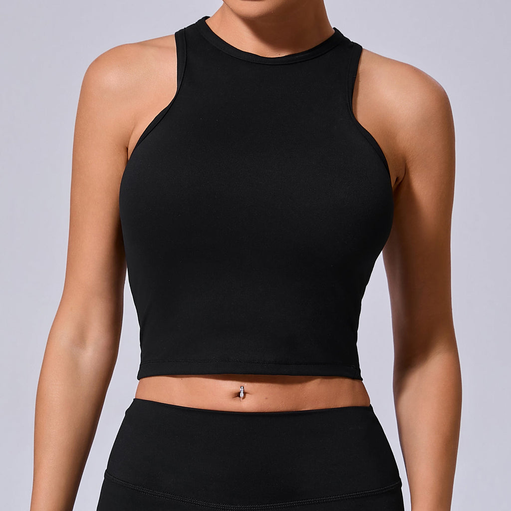 Bluse ohne Brustpolster, schnelltrocknende Sportweste, nackte Frauen, Sinn, enge Yogakleidung, Lauf-Fitness-Top