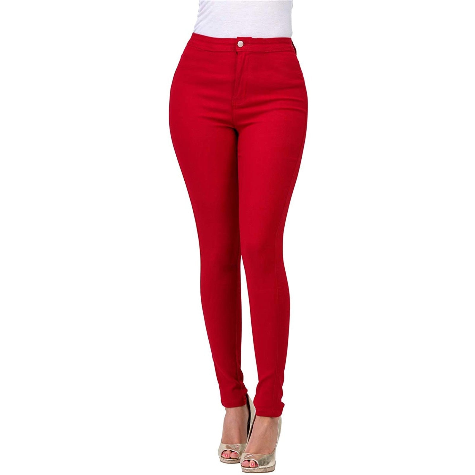 Damen Slim Fit Stretch-Jeanshose in mehreren Farben