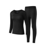 Seamless Thermal Underwear Set for Women, Invisible Thermal Thin Base Layer, Temperature-Regulating Autumn Long-Sleeve Top and Long Pants SHOPEZRA L.L.C.