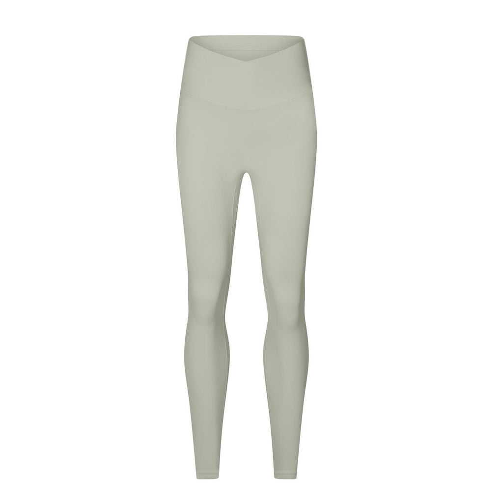 Nahtlose Unterwäsche ohne Tragegefühl Einteilige Yoga-Hose Formgebend Nude-Feel Gesäßtasche Peach-Po Hochtaillierte Skinny Trainingshose
