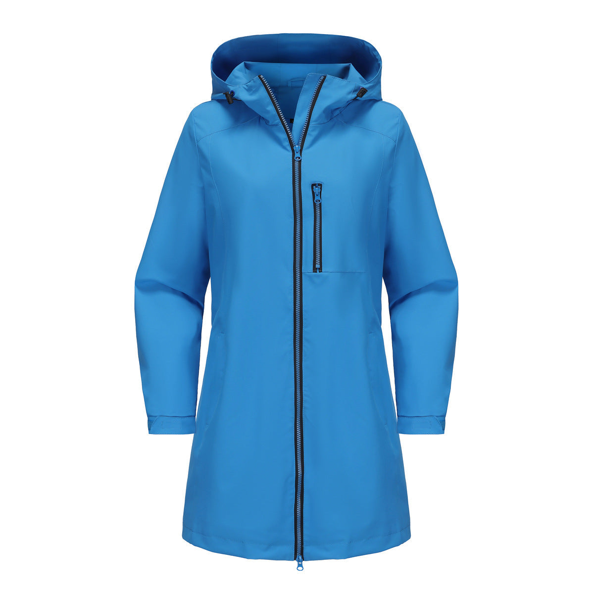 Outdoor Sport Wasserdicht Windbreaker Damen Kapuzenpullover Langarm Frühling Herbst Mantel Locker Lässig Winddicht Damenbekleidung