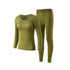 Seamless Thermal Underwear Set for Women, Invisible Thermal Thin Base Layer, Temperature-Regulating Autumn Long-Sleeve Top and Long Pants SHOPEZRA L.L.C.