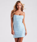 Flashing Sequ Sling Mini Dress Sexy Hip Bag Slim Fit Backless Tube Top Short
