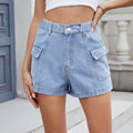 Women Clothing Sexy Denim Cargo Pants Shorts Pants