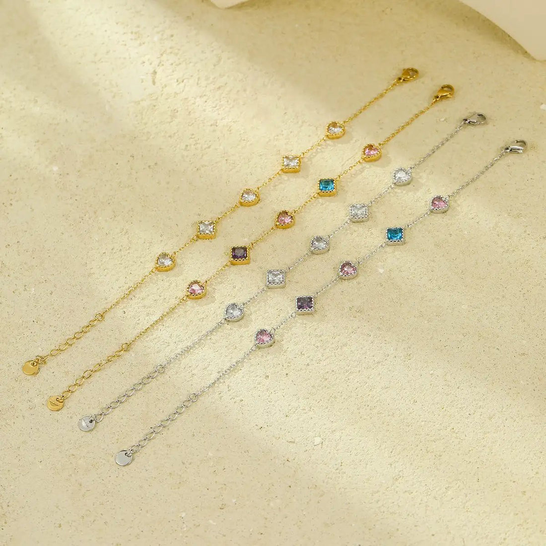 Arrival 18K Gold Diamond Titanium Steel Bracelets Women Affordable Luxury Elegant Heart Trendy Stainless Steel Bracelet by Wanita Store