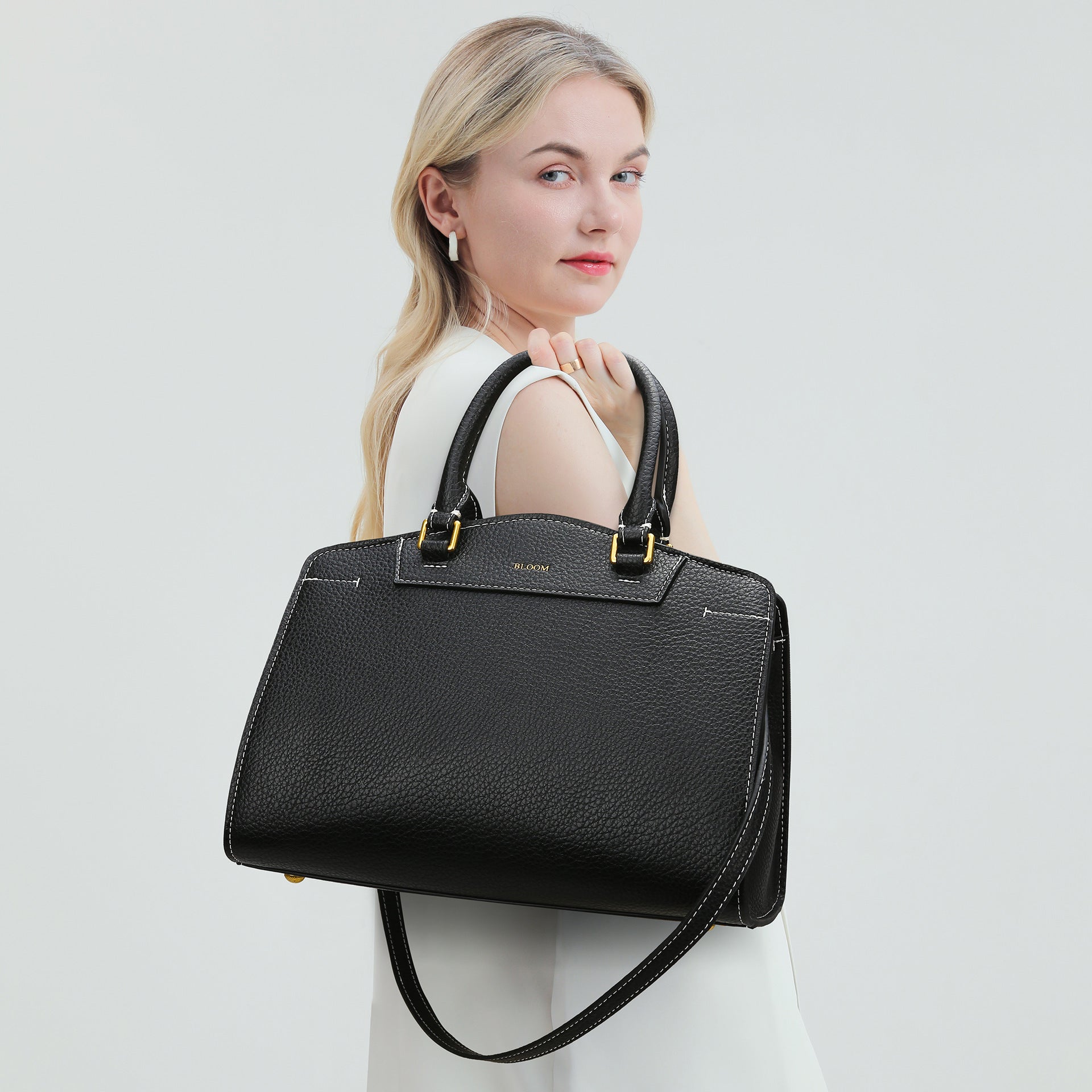 Damen Handtasche Einfache Stylische Tasche Große Kapazität Bürotasche Damen Schulterhandtasche