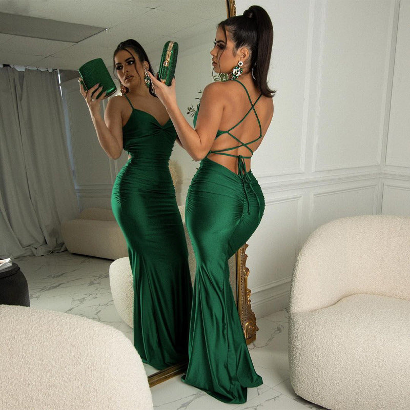 Damenbekleidung Beliebt Sexy Enges Kleid Träger-Bleistiftkleid