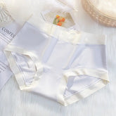 Naked feeling Series ~ seamless ladies underwear mulberry silk crotch ladies underwear waist comfortable breathable briefs women SHOPEZRA L.L.C.