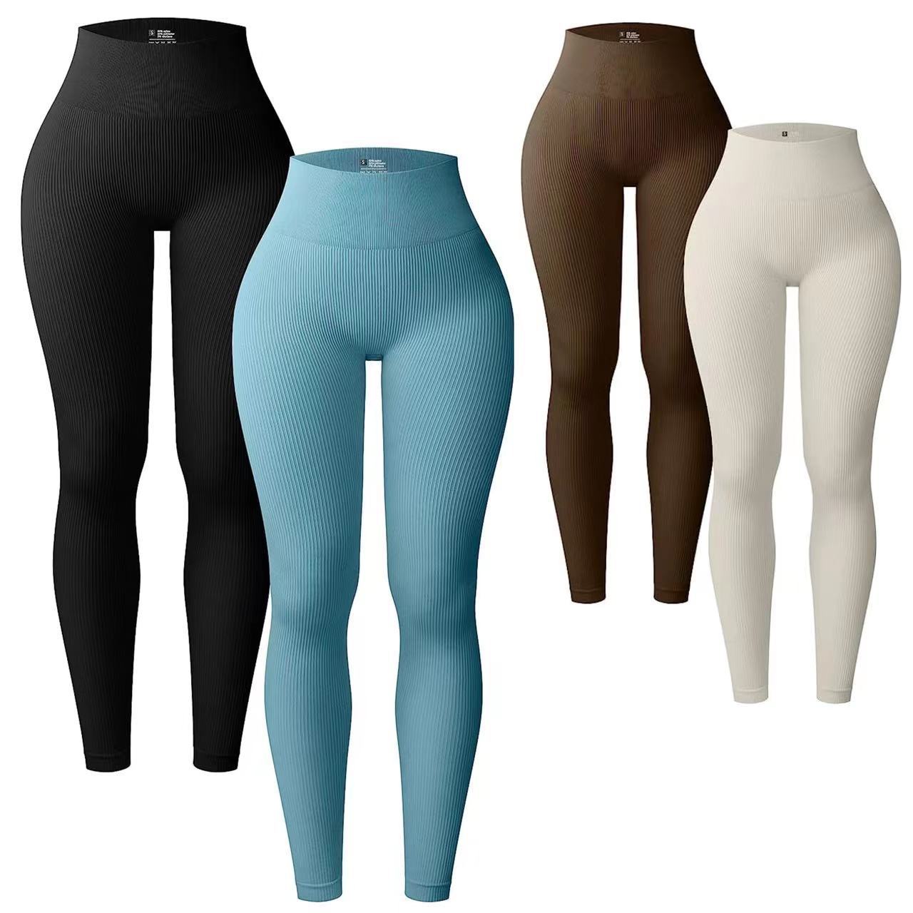 Damen Hosen Yoga Leggings Workout High Waist Trainingshose